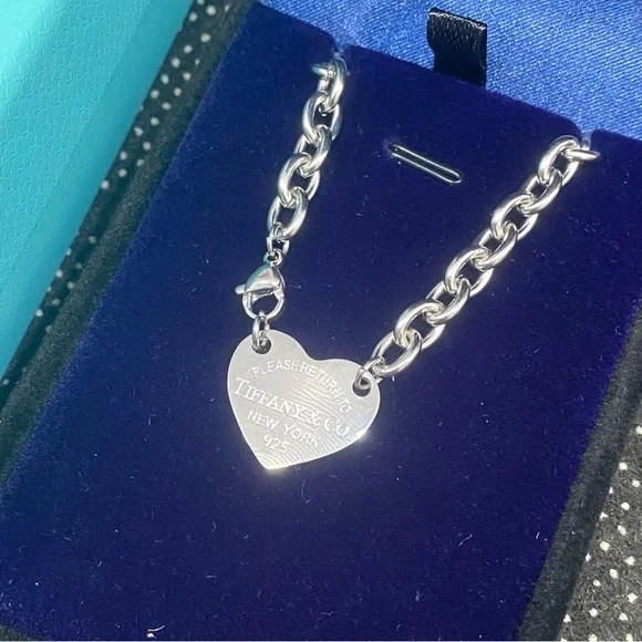 Tiffany & Co. Silver Heart Tag Necklace - Picture 5 of 5